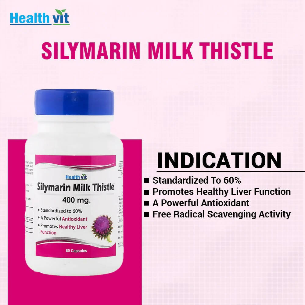 Healthvit Silymarin Milk Thistle Capsules