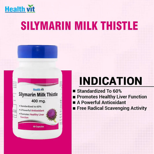 Healthvit Silymarin Milk Thistle Capsules