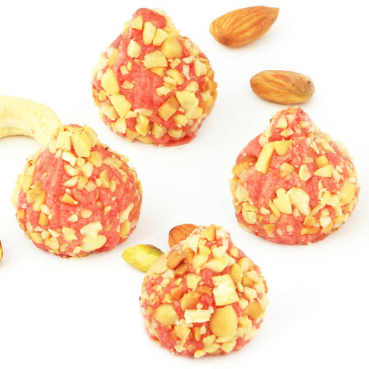 Ghasitaram Roasted Cashew Strawberry Modaks