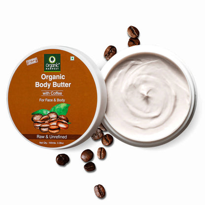 Organic Harvest Organic Body Butter With Coffee For Face & Body