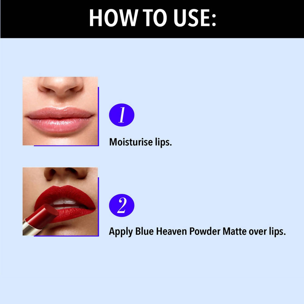 Blue Heaven Powder Matte Lipstick Merlot Magic