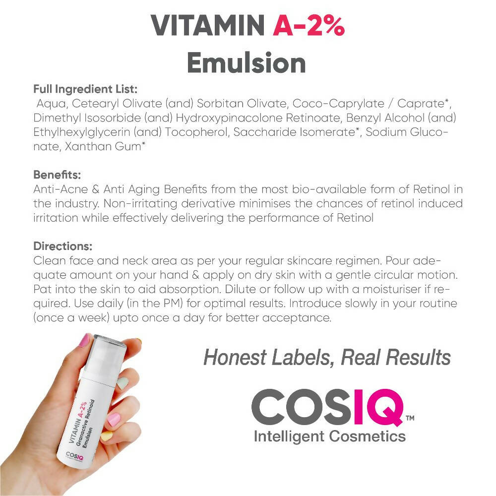 Cos-IQ Vitamin A-2% Granactive Retinoid Emulsion