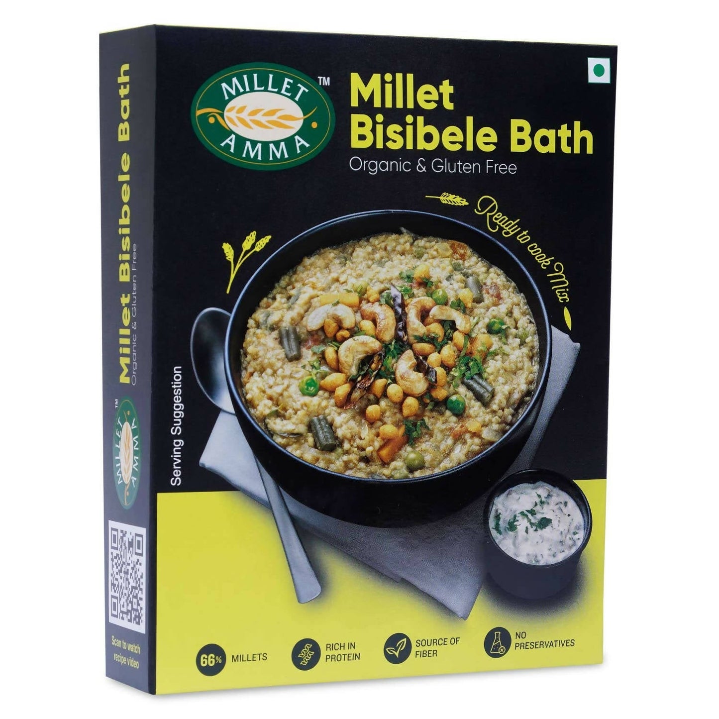 Millet Amma Organic Millet Bisibele Bath Mix