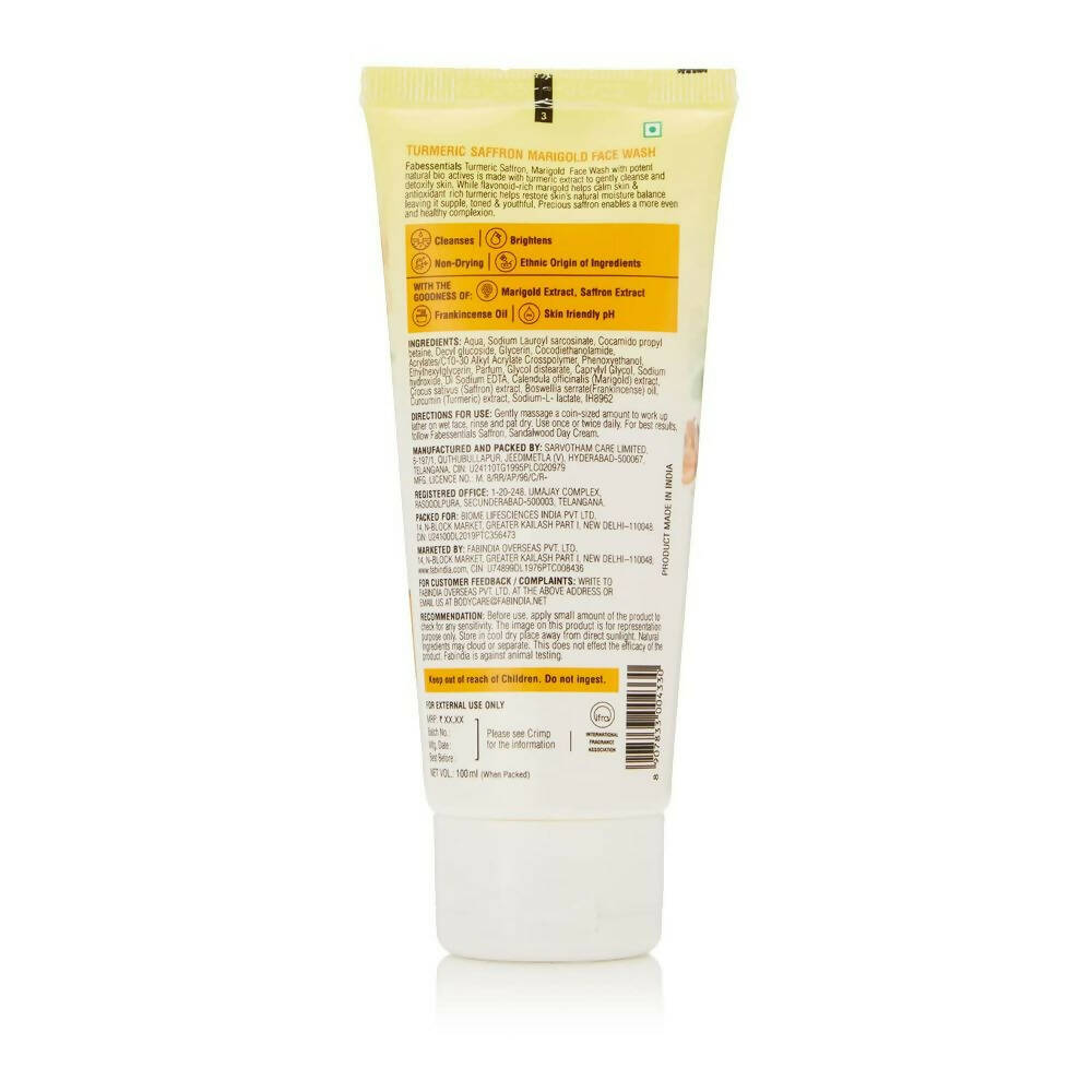 Fabessentials Turmeric Saffron Marigold Face Wash