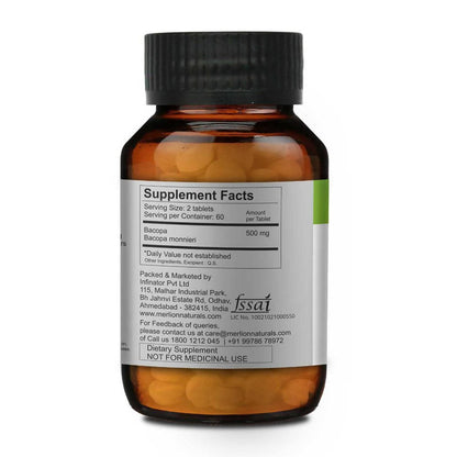 Merlion Naturals Bacopa 500mg Tablets