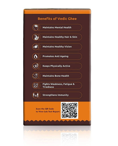 Vedic Ghee Gir Cow's Cultured A2 Ghee