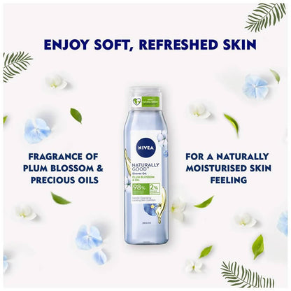 Nivea Naturally Good Plum Blossom & Oil Shower Gel