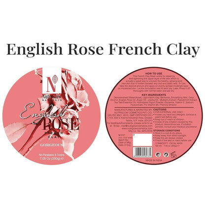 NutriGlow NATURAL'S English Rose French Clay