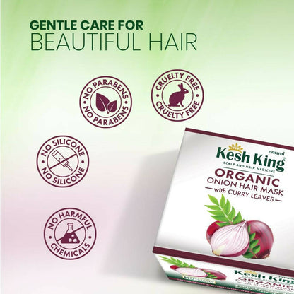 Kesh King Organic Onion Hair Mask With Curry Leaves