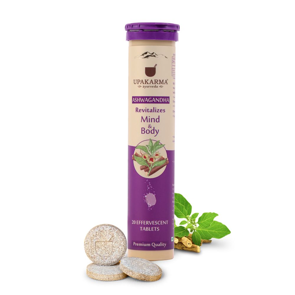 Upakarma Ayurveda Ashwagandha Effervescent Tablets - usa canada australia