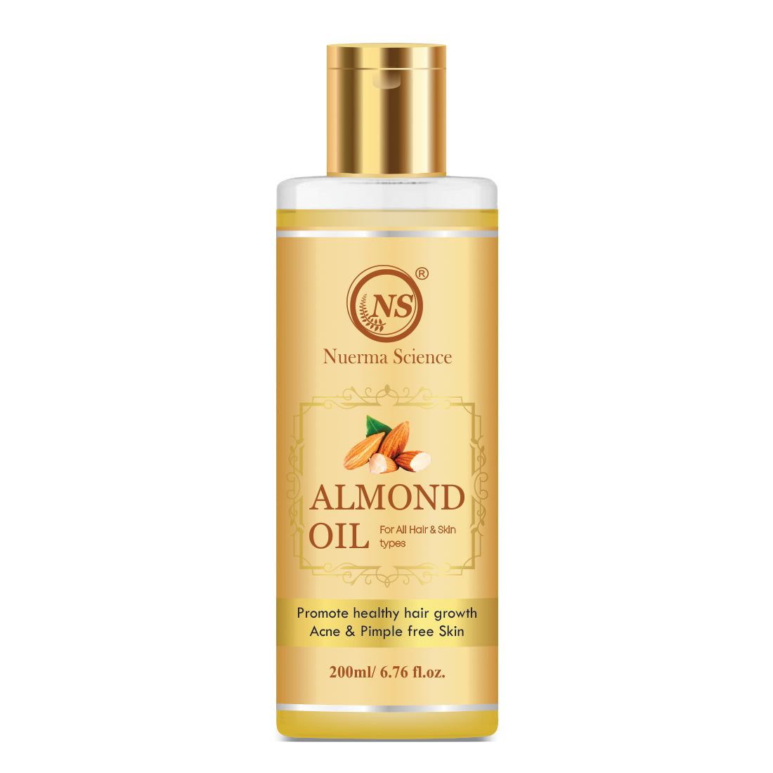 Nuerma Science Pure Almond Hair Oil for Natural Hair Growth