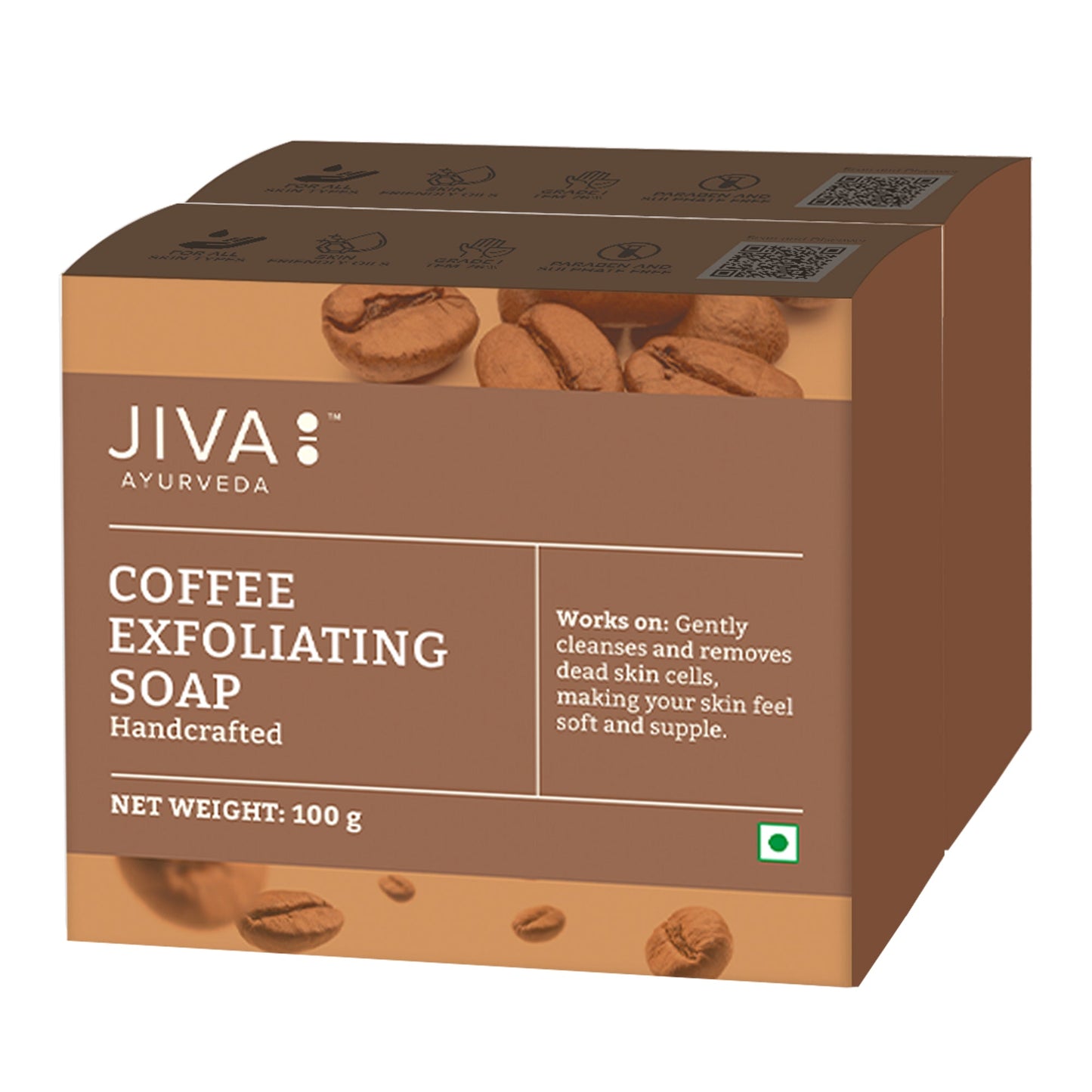 Jiva Ayurveda Coffee Exfoliating Soap - BUDNEN