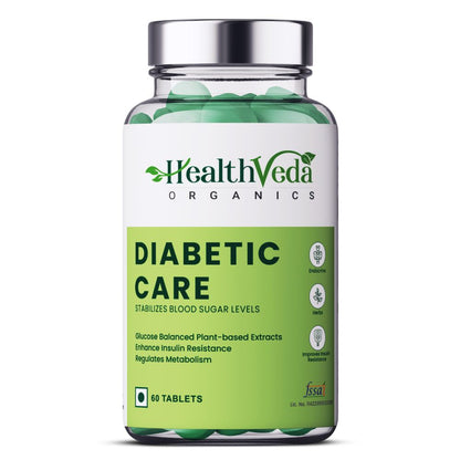 Health Veda Organics Diabetic Care Tablets - BUDNE