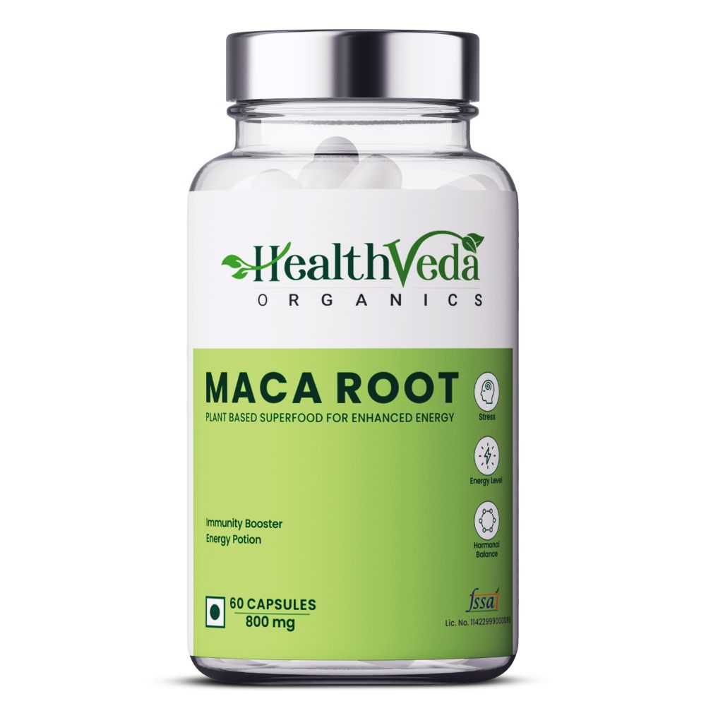 Health Veda Organics Maca Root Capsules - BUDNE