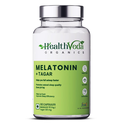Health Veda Organics Melatonin Sleep & Relaxation Capsules - BUDNE