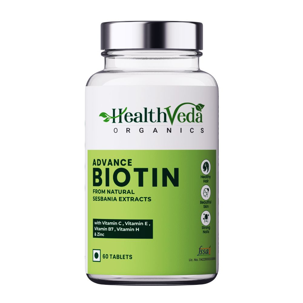 Health Veda Organics Advance Biotin Tablets - BUDNE