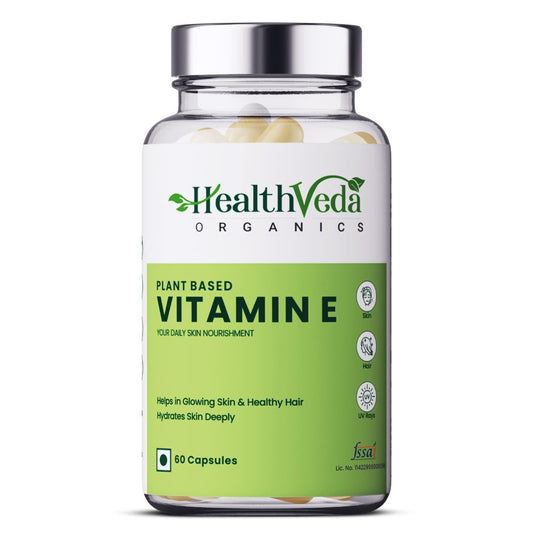 Health Veda Organics Vitamin E Capsules - BUDNE