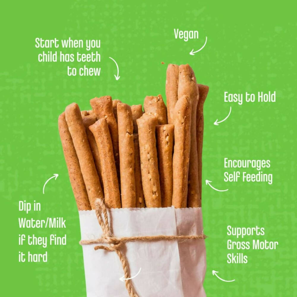 Early Foods Whole Wheat Ajwain Jaggery Teething Sticks