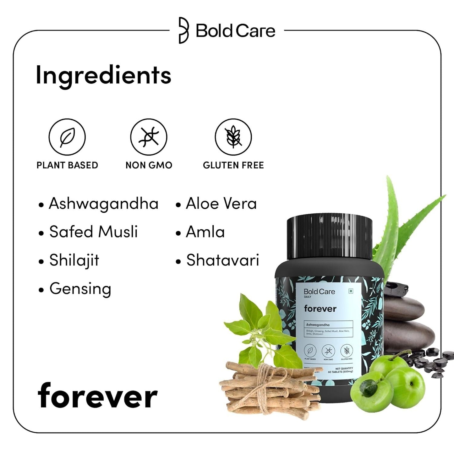 Bold Care Forever - Natural Stamina Supplement Capsules