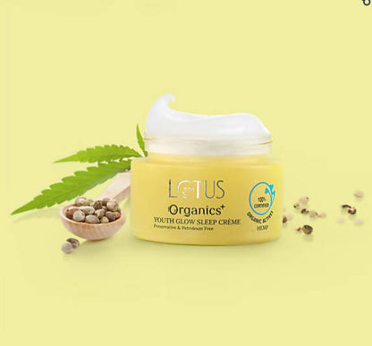 Lotus Organics+ Hemp Youth Glow Sleep Creme