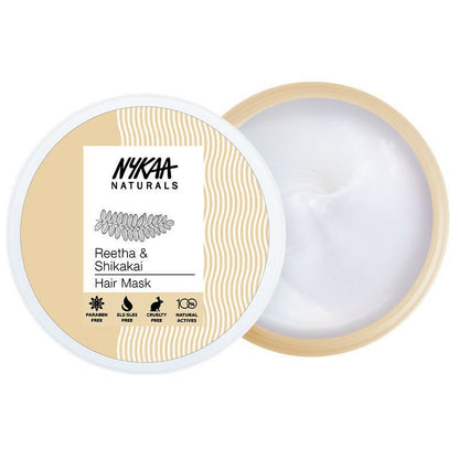 Nykaa Naturals Reetha & Shikakai Hair Mask for Damage Repair & Sulphate-Free - BUDNE