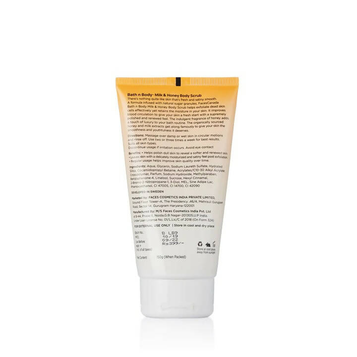 Faces Canada Bath n Body Milk & Honey Body Scrub