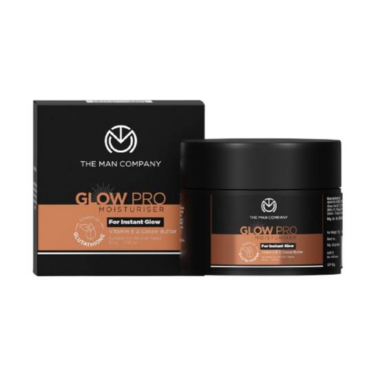 The Man Company Glow Pro Non-sticky Daily Moisturizer for Instant Glow - 50GM
