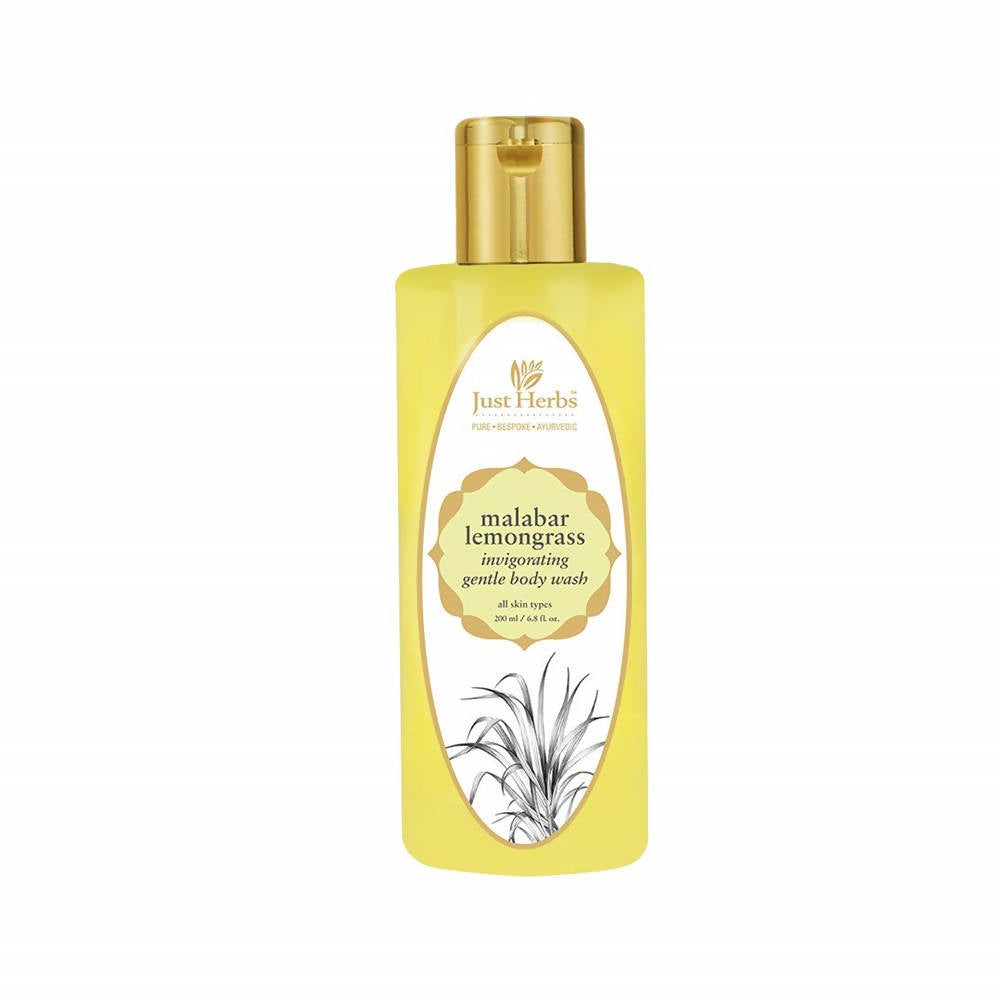 Just Herbs Malabar Lemongrass Invigorating Gentle Body Wash