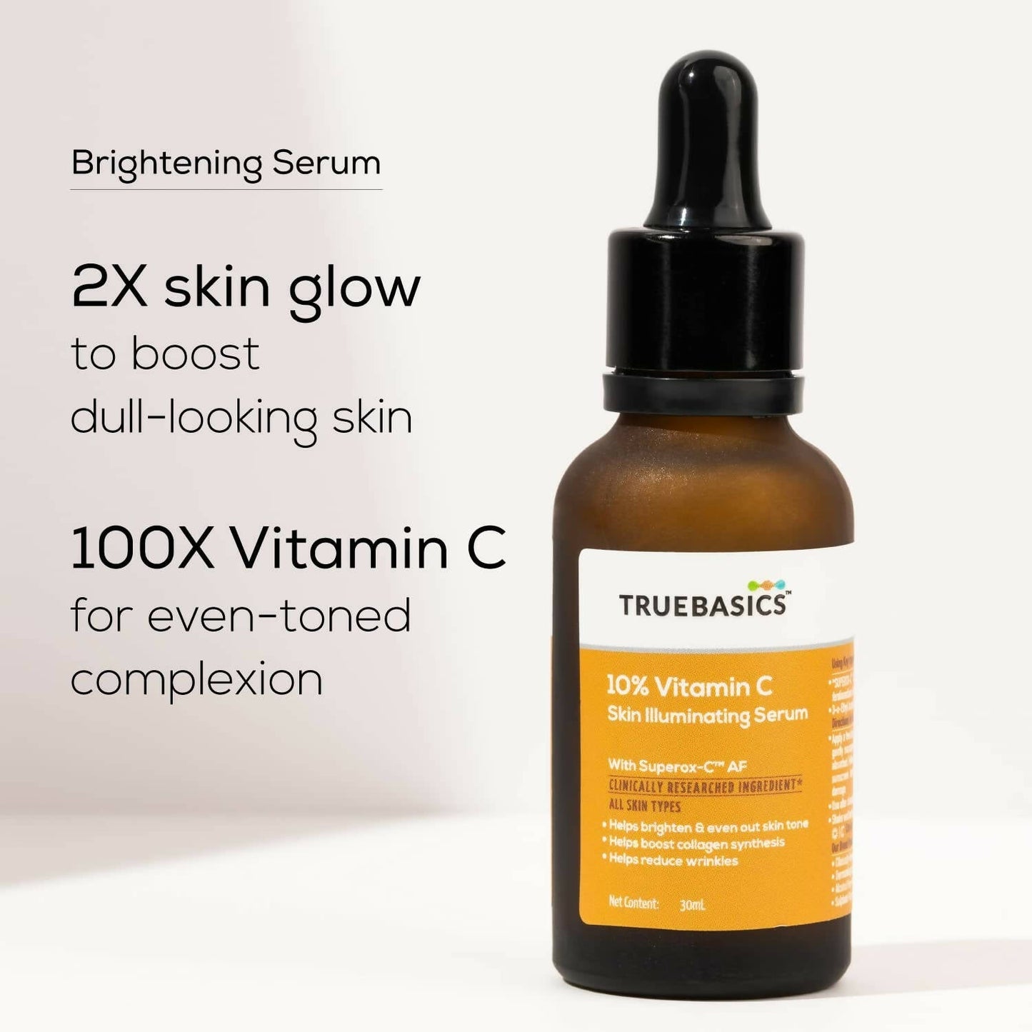 TrueBasics 10% Vitamin C Skin Illuminating Face Serum