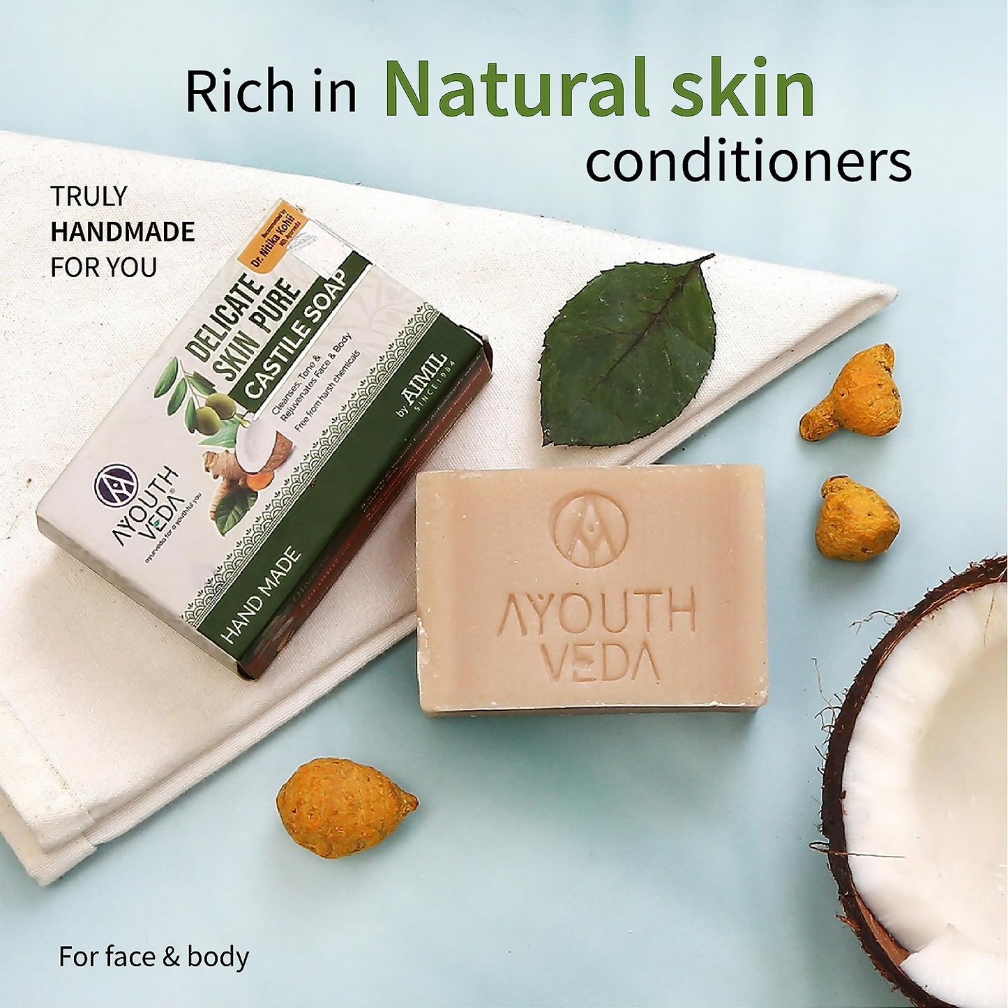 Ayouthveda Delicate Skin Pure Castile Soap