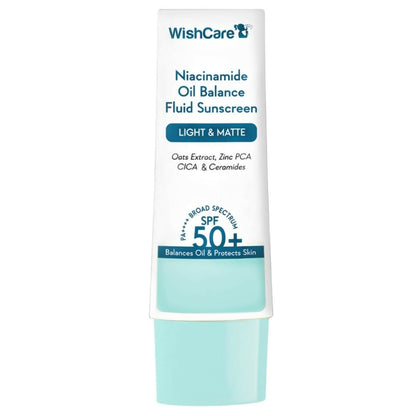 Wishcare 5% Niacinamide Oil Balance Fluid Sunscreen | SPF50