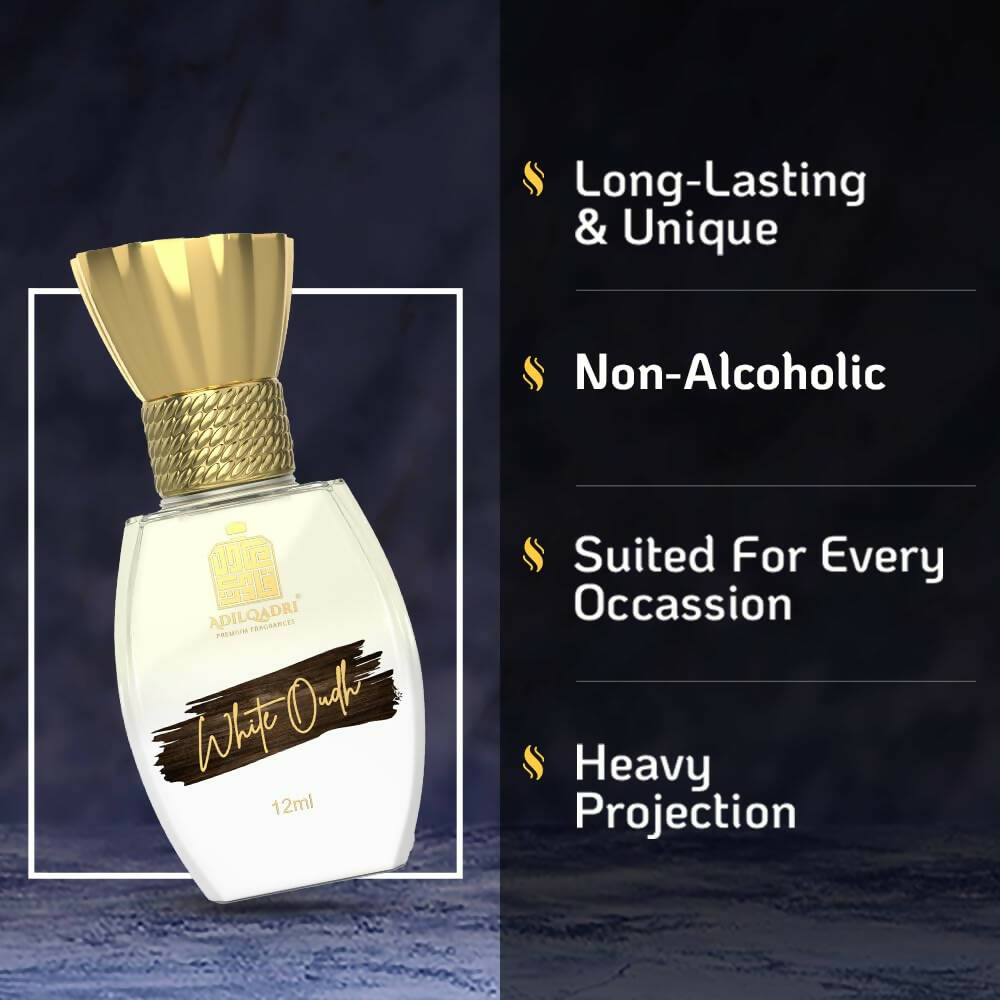 AdilQadri White Oudh Luxury Attar Perfume