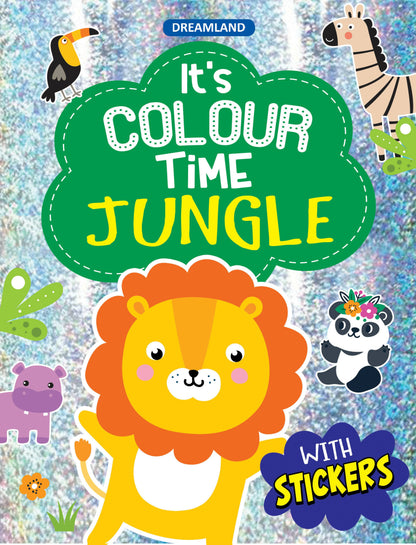 Dreamland Jungle- It's Colour time with Stickers : Children Drawing, Painting & Colouring Book -  buy in usa 