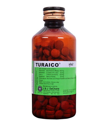 J & J Dechane Ayurvedic Turaico Tablets