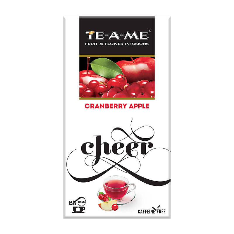 Teame Cranberry Apple Cheer Tea Bags - BUDNE