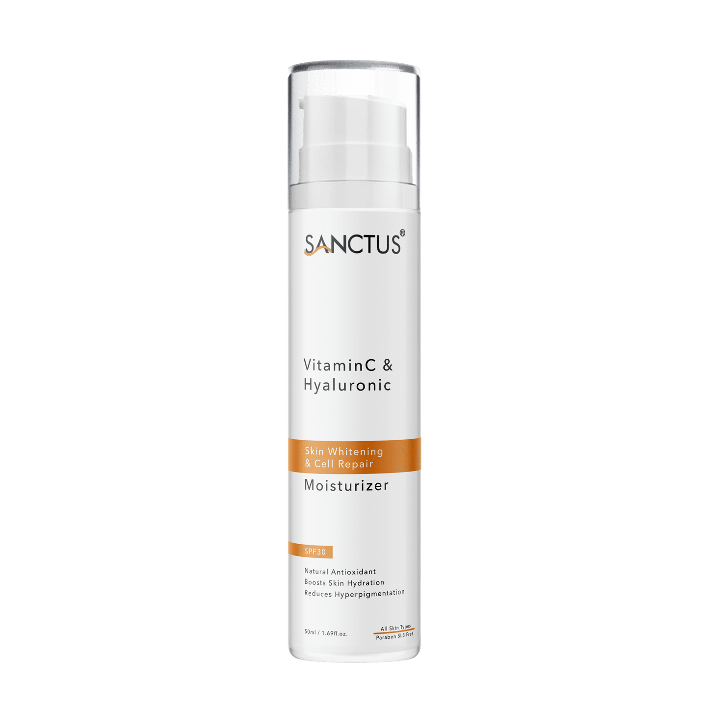 SANCTUS Hyaluronic & Vitamin C Oil-free Face Moisturizer SPF 30 - 50ML