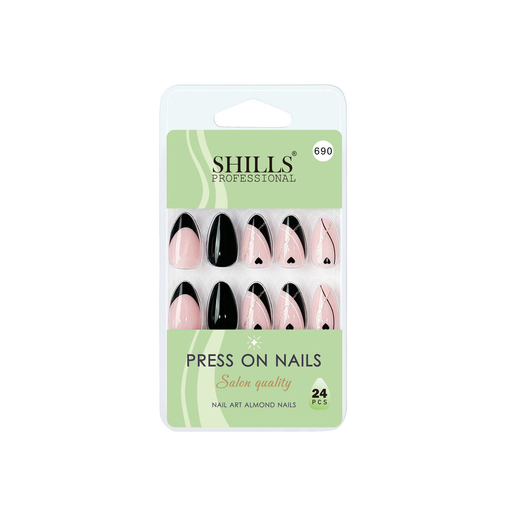 Shills Professional Reusable Press On Nails Almond - SPN690