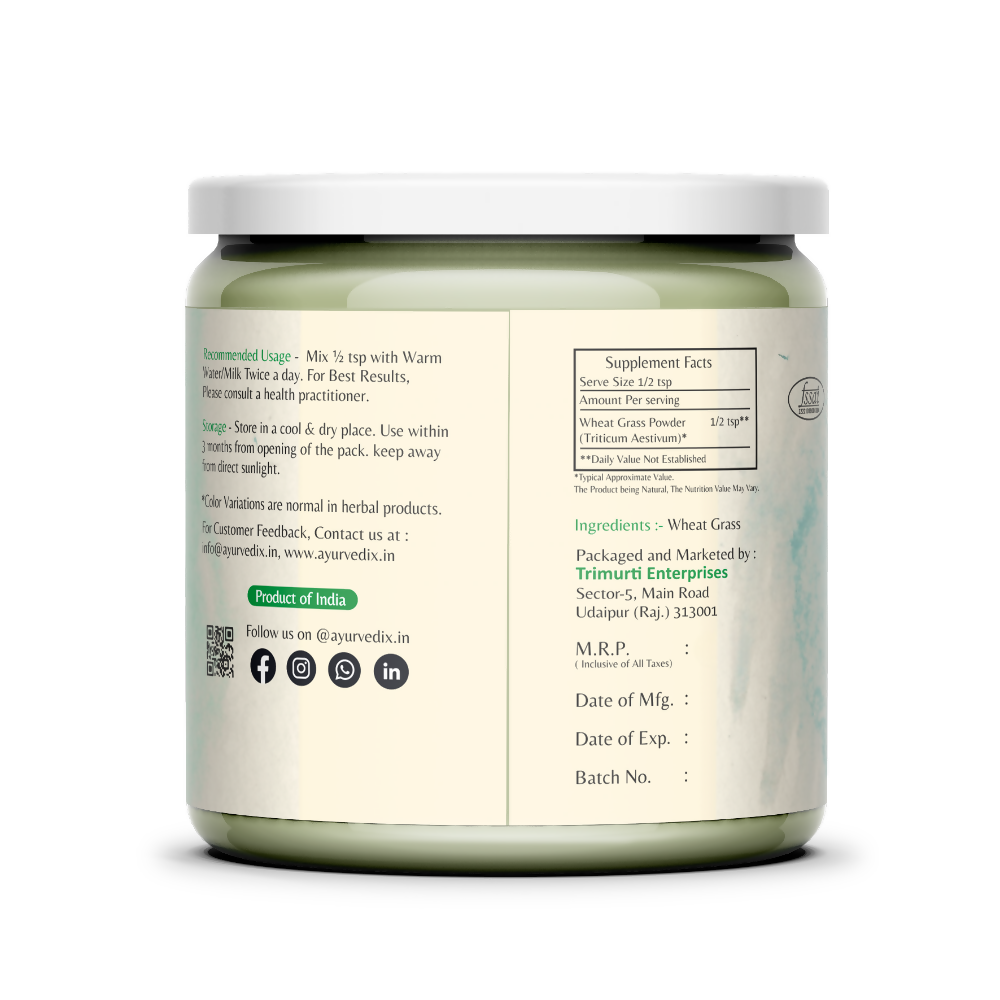 Ayurvedix Organic Wheatgrass Powder