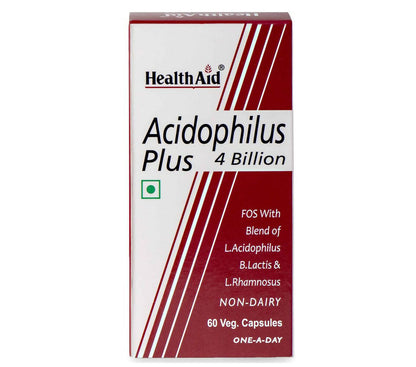 HealthAid Acidophilus Plus 4 Billion Probiotic Capsules