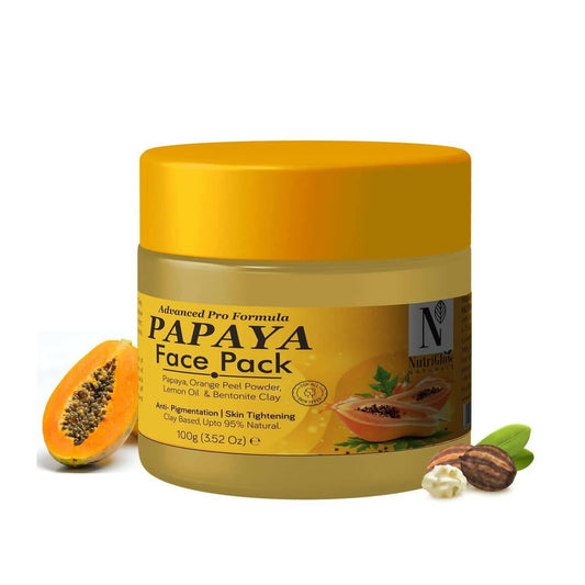 NutriGlow NATURAL'S Advanced Pro Formula Papaya Face pack - BUDNE