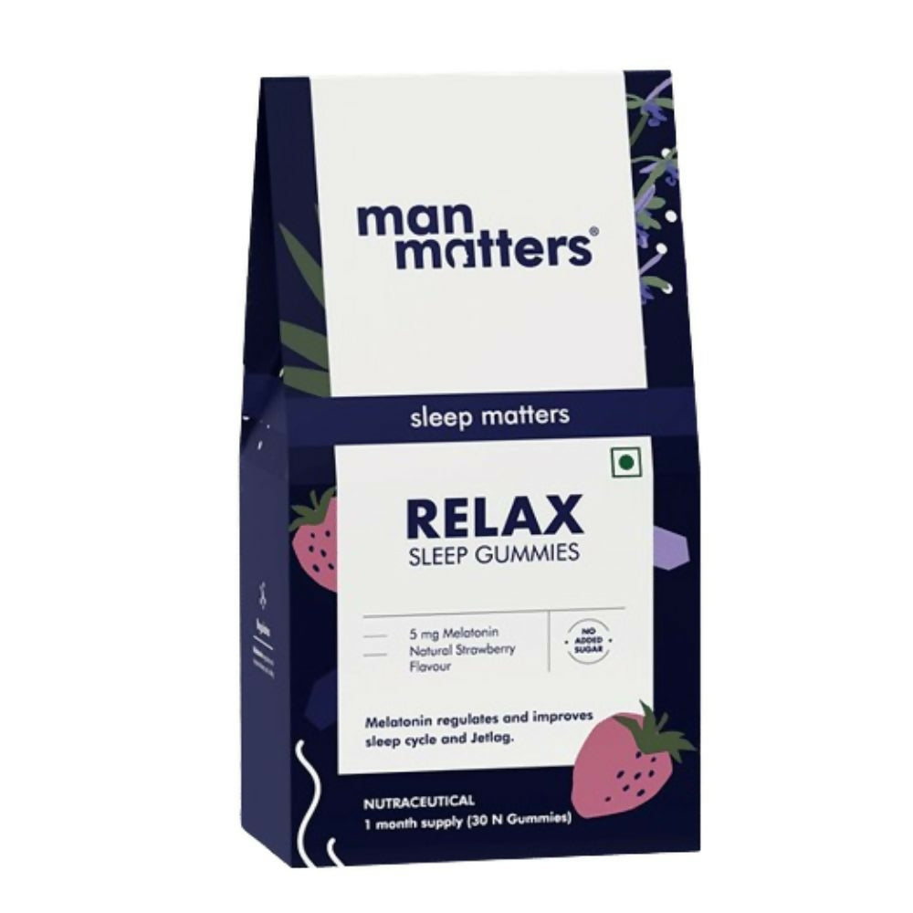 Man Matters Relax Melatonin Sleep Gummies - No Added Sugar