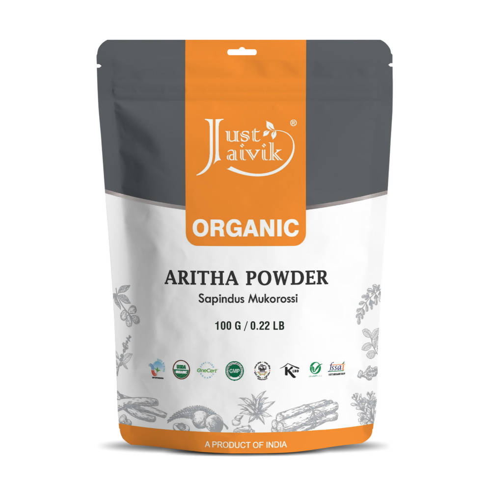 Just Jaivik Organic Aritha Powder