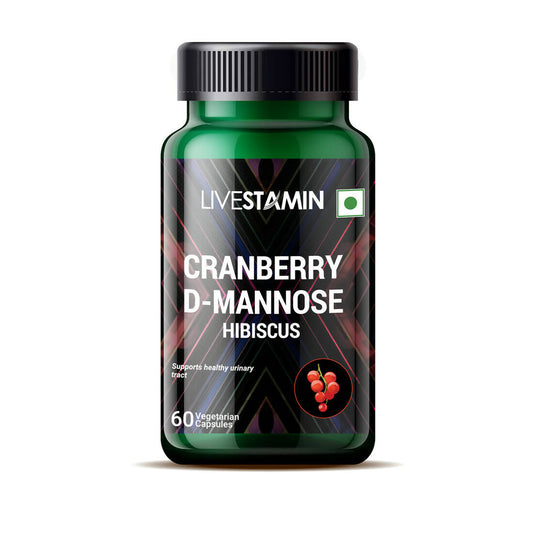 Livestamin Cranberry D-Mannose Hibiscus Capsules -  usa australia canada 