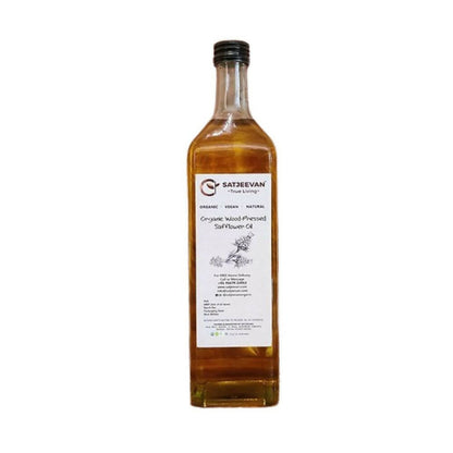 Satjeevan Organic Wood-Pressed Safflower Oil - BUDNE