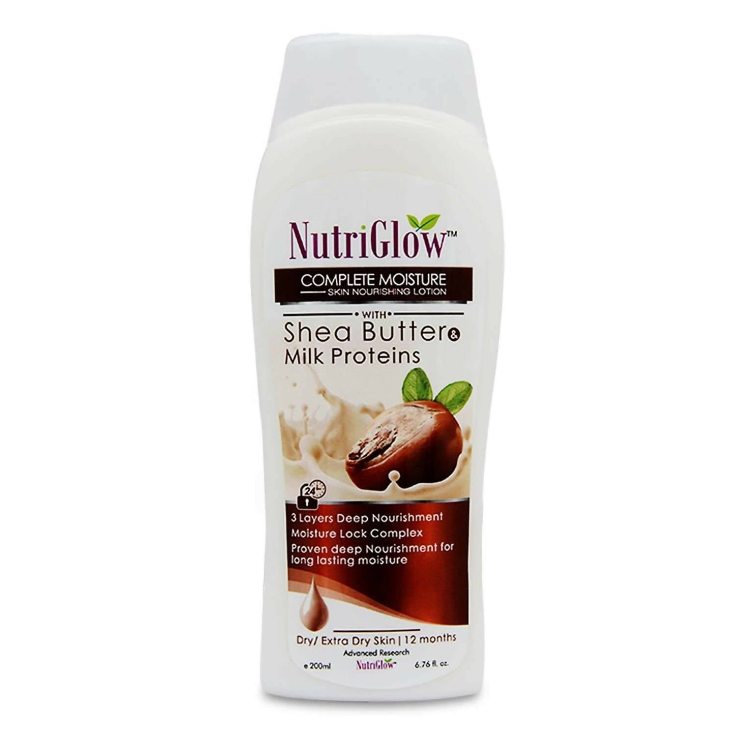 NutriGlow Complete Moisture Skin Nourishing Lotion With Shea Butter & Milk Protein