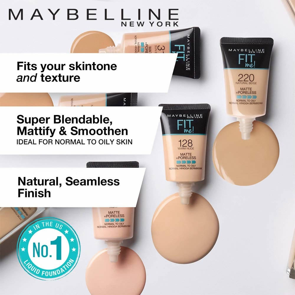 Maybelline New York Fit Me Matte + Poreless Liquid Foundation Tube -115 Ivory (18 Ml)