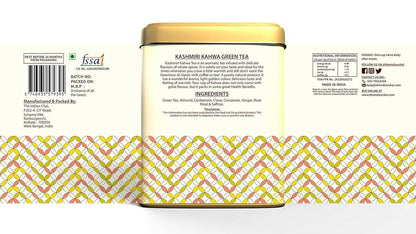 The Indian Chai - Kashmiri Kahwa Green Tea 30 Pyramid Bags