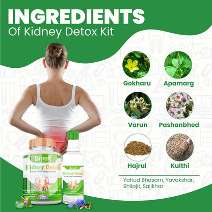 Divya Shree Kidney Detox Capsule & Syrup Combo