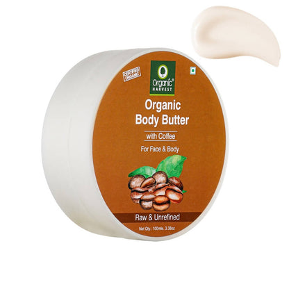 Organic Harvest Organic Body Butter With Coffee For Face & Body