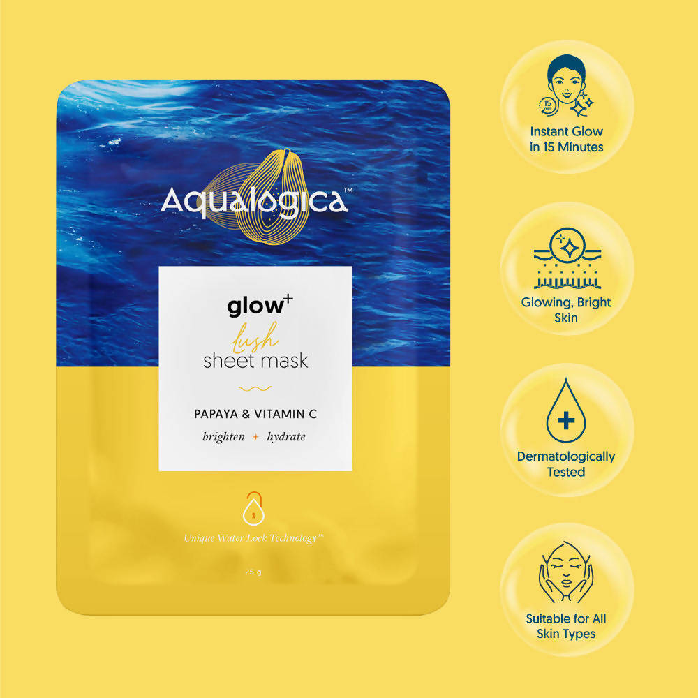 Aqualogica Glow+ Lush Sheet Mask